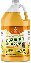 Bastion Foaming Hand Soap - Foam Hand Wash Refill for Bath And Body Works, Dial, Method, Michel, JR Watkins, Dove - Warm Vanilla Sugar w/Essential Oils in One Gallon (128 oz) Bulk Bottle