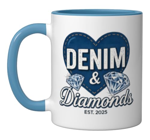 Denim and Diamonds Tee Blue Denim Jeans Outfit for Ladies