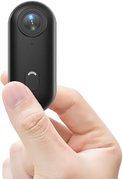 TKMARS 1080P Mini Body Camera 30 Meters Waterproof Thumb Action Camera Body Cameras with Audio and Video Recording View Photos/Videos on Your Phone,Magnetic Wearable Video Camera Mount,Black