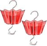 Hummingbird Feeder Ant Guard, 6 OZ x 2 Pack Large Ant Moat for Hummingbird Feeders, Ant-Proof Moat for Outdoor Feeders, Durable Ant Traps & Guards, Transparent Water Level, Easy to Install & Clean
