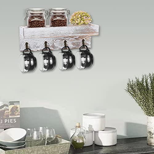 Losour Key Holder For Wall With Shelf, Shabby Chic Hand Crafted Entryway Mail And Key Holder Wall Mount With 4 Hooks #TOP3