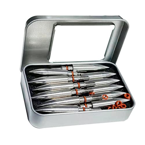 Image of 100 /125 /150 /200 /300 Grains Archery Field Points Practice Field Tips, Archery Target Practice Hunting Arrow Tip for Recurve, Compound Bow Crossbow, Stainless Steel Screw in Broadheads