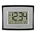 La Crosse Technology WT-8002U Digital Wall Clock, Silver, Black