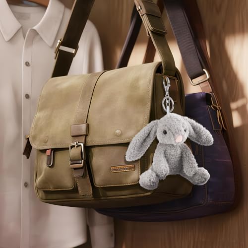 Apricot Lamb Cute Toys Plush Gray Bunny Rabbit Stuffed Animal Soft Keychain for Kids Bag, Purse, Backpack, Handbag (6 Inches) by Apricot Lamb - Used condition - Image 2