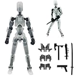 Rugwun 2026 New Titan 13 Action Figure, Multi-Jointed Movable Robot Action Figures, 3D Printed Action Figure Nova 13 Figure, 13 Action Figures Desktop Decorations for Kids Adult (Transparent)