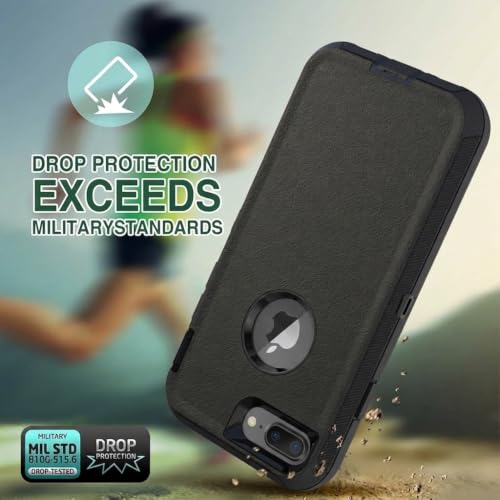 Image of Shockproof Case for iPhone 8 Plus /7 PLUS /6S Plus /6 Plus,Black