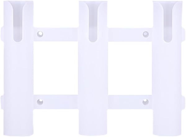 Generic Portacanna a Tre Tubi in Plastica ABS Resistente per Canne da Pesca in Barca, Design Leggero per Uso in Acqua Dolce e Salata - 1