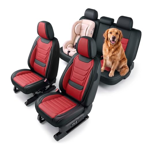 Image of for GMC Terrain 2010-2025 Seat Covers 5P (Black /Red)