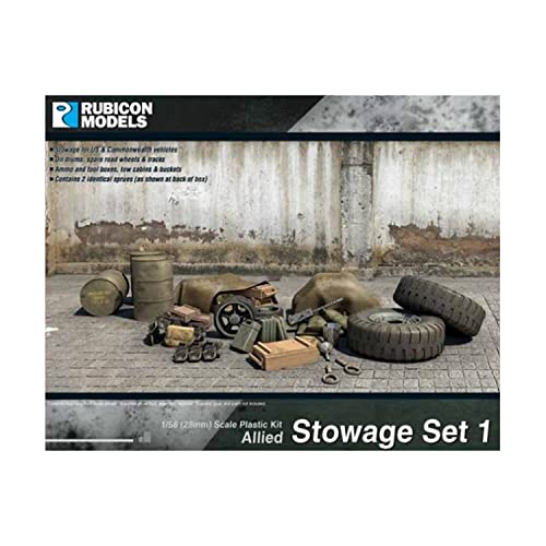 Allied Stowage set 1 Rubicon Models pour animer vos dioramas militaires WW2