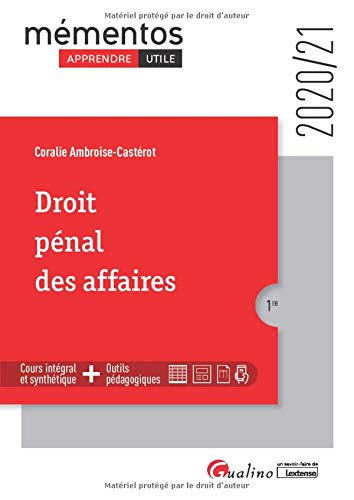 Télécharger Droit pénal des affaires Livre eBook France