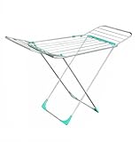 Varal De Chão Alumínio Reforçado Com Abas Retrátil Grande