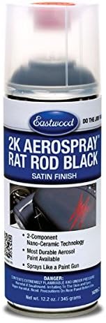 Miniatura 2 de Eastwood Aerosol de acabado negro satinado catalizado 2K para ratas, 12.2 oz