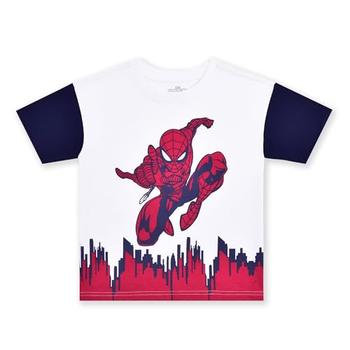 Image of Marvel Spider-Man Boys 2 Piece Short Sleeve T-Shirt and Shorts Set for Toddlers