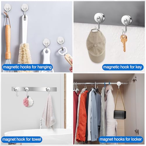 image for LOVIMAG Hooks, 110lbs+ Magnetic Magnet Hook 2025 Cruise Cabin Ship Ess
