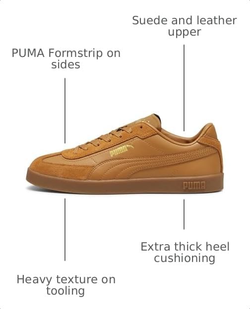 Image of PUMA Mens Club Ii Era Lace Up Sneakers Shoes Casual