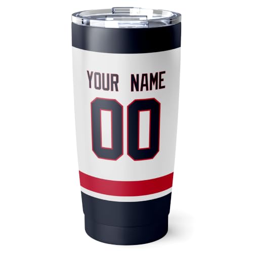 Image of ANTKING Columbus Tumbler 20oz Custom Name Number Travel Mug Gifts | Stainless Steel Insulated Coffee Cup for Men Women