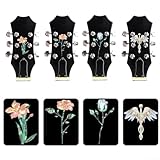 Variété de motifs : disponibles en rose rouge, rose bleue, fleur et aile, ces autocollants offrent un attrait esthétique et vous permettent de personnaliser l'apparence de votre instrument. Fabriqué en PVC de haute qualité et disponible en différentes tailles.