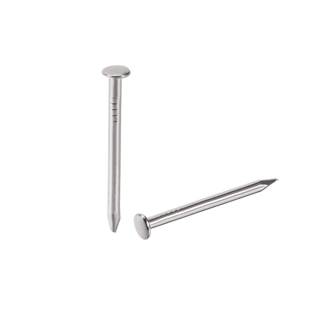 Petits clous en acier au carbone argenté 1,2 x 16 mm pour finition de coffrets