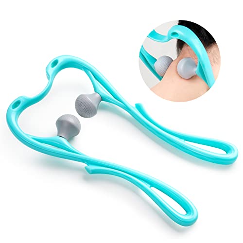 Lwjenjoy Neck Massager, Occipital Massage Stick Tool, With Balls For Self Muscle Deep Tissue Massage, Relaxation, Tension Relief Lightweight For Pain Relief Deep Tissue #TOP2
