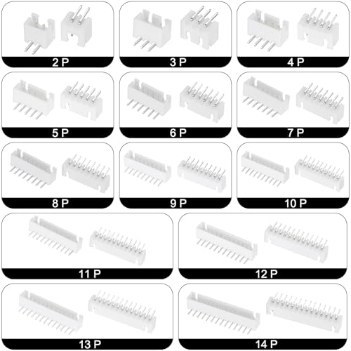 MECCANIXITY Conector 2.54mm 4 pines macho ángulo recto, pack 50 miniatura 5