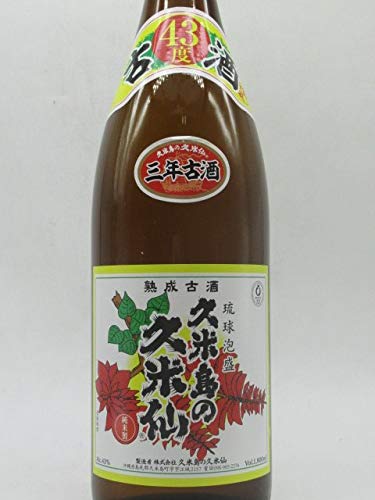 Amazon.co.jp: 久米島の久米仙 でいご 三年古酒 泡盛 43度 1800ml