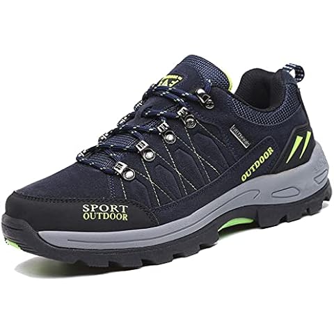 Unitysow Men's Trekking Hiking Shoes Waterproof Low Rise Walking Shoes Trainers Outdoor Lightweight Women Camping Climbing Shoes Sneaker,Dark Blue,8 UK Cover