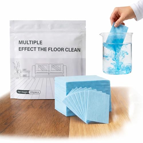 2026 New Multi-effect Floor Clean Tablets, Multi-effect Floor Cleaning Sheets with Fresh Scent, 30/60/90/100/120Pcs, Suitable for Tile, Wood, Laminate, Kitchen, And Bathroom Care Use (A, 30)