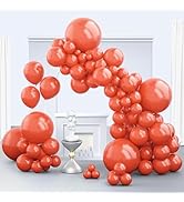 Zingnify Light Red Balloons, 150 pcs Different Sizes Pack of 18 Inch 12 Inch 10 Inch 5 Inch Pale ...