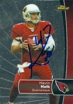 Kevin Kolb Autographed Football Card Arizona Cardinals 2012 Topps Finest No.81