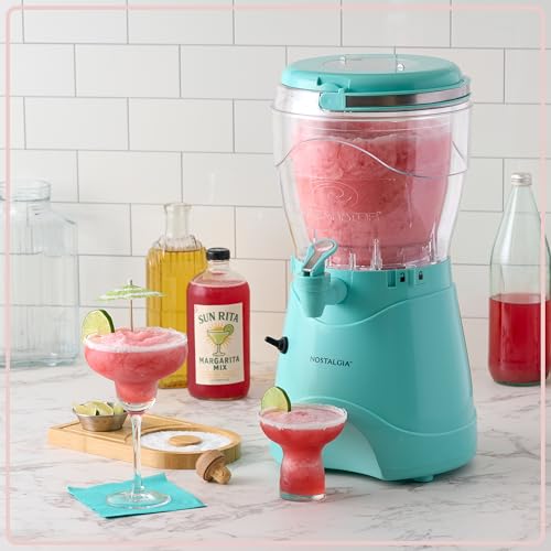 Nostalgia Frozen Drink Maker and Margarita Machine for Home - 128-Ounce Slushy Maker with Stainless Steel Flow Spout - Easy to Clean and Double Insulated - Aqua by Nostalgia - Image 7