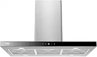 Coifa e Depurador de Ilha Eos 90cm Premium com Painel Digital Touch e Vazão de 1200m³/h Inox Eco91itdi 110v