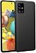 Produktbild EOYOO Hülle Kompatibel mit Samsung Galaxy A51, Ultra-dünne Schwarz TPU Soft Silikon Handyhülle, [Fallschutz, rutschfest] mattierte Stylische Schutzhülle