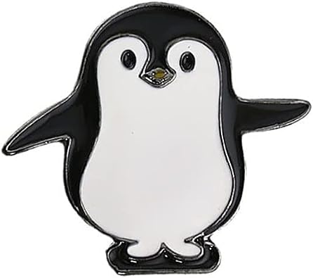 Cute Penguin Lapel Shawl Brooch Pin Enamel Animal Cartoon Pins Backpacks Badge Jackets Hats Dress Sweater Anti-light Brooches Pins Fashion Jewelry Gifts for Women Girls Accessories