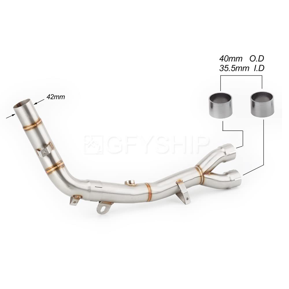 for Honda Transalp 700 2008-2017 XL700V XL 700 XL700 V Tubo Collegamento collettori di Scarico Moto