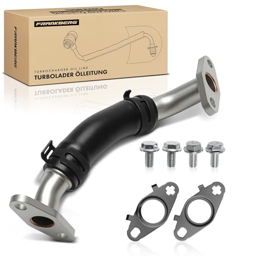 Frankberg TurbocharG.Er Oil Line Compatible with Golf VI 5K1 Golf V 1K1 P.a.s.s.a.t Variant 365 T.i.g.u.a.n 5N P.a.s.s.a.t Variant 3C5 Yeti Replace# 06H145735B