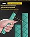 Green Heat shrink tubing, 3.2 Ft, Diameter 28mm (1.1 in), for Fishing rod Oar handle Kayak paddle Hammer wood handle Rod wrap Bamboo handle Racket handle, Sailboat mast, Metal tube Insulation Non-slip