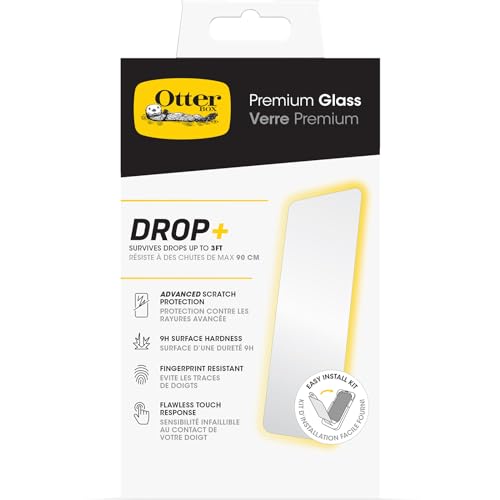OtterBox iPhone 15 Premium Glass, Scratch Protection, Flawless Touch Response, Fingerprint Resistant, Easy Installation by OtterBox - Used condition - US$18.63