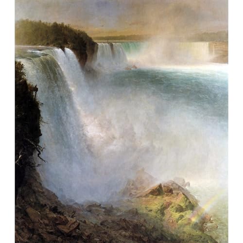 Reproduction d'art sur toile Chutes du Niagara Frederick Edwin Church décoration murale unique