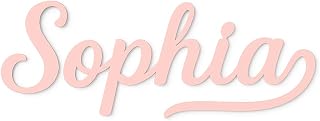STRONGUS Personalized Wood Name Sign – Custom Nursery or Family Wall Décor – Baby Name Sign, Kids Room or Home Sign – Choose Font & Size – Rustic Wooden Gift