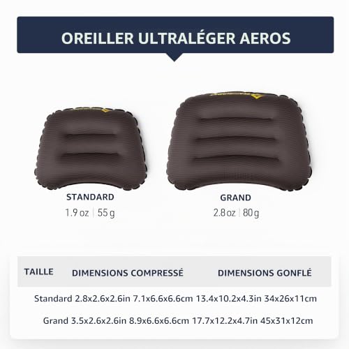 Sea to Summit Aeros Ultralight Oreiller Aqua SEA - M – vue 6