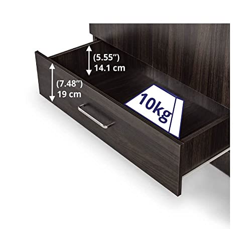 Image of Wakefit Wardrobe | 1 Year Warranty | Engineered Wood Almirah, Cupboard for Clothes Storage | 3 Door, Mirror, 1 Drawer, 1 Hanging Space | Cashmere - Dark Brown