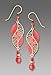 Adajio by Sienna Sky Long Intense Peach Helix Earrings 7532