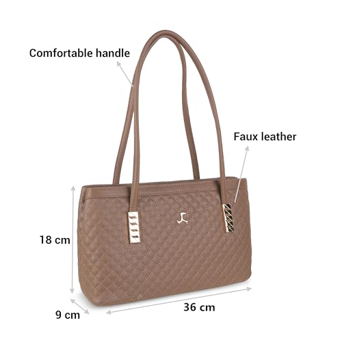 Image of Mochi Women Faux Leather Casual Shoulder Bag with Premium Metal Details