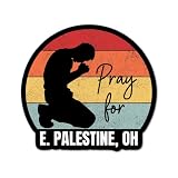 3" Pray for E Palestine Ohio OH Chemical Spill Laminated Laptop Tablet Kindle American Tragedy disaster train derailment 2023 news events trending