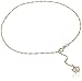 14k Yellow Gold Anklet with Sparkling Butterfly Charm, 9+1" Extender