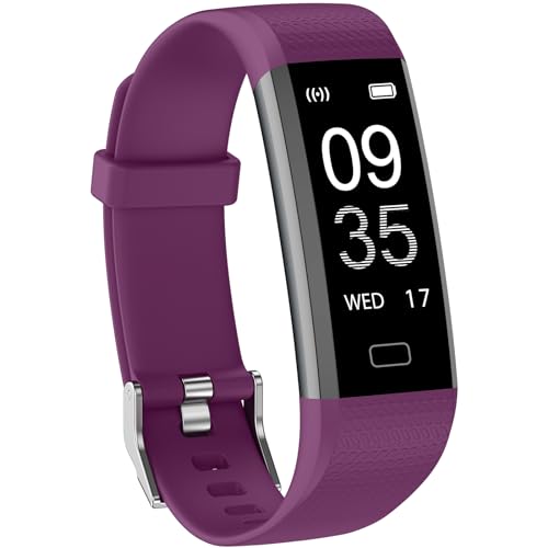 Stiive Fitness Tracker with Heart Rate Monitor, Blood Oxygen, Step Counter Activity Tracker with Pedometer, Sleep Tracking, Calories, IP68 Waterproof Smartwatches for Women Men