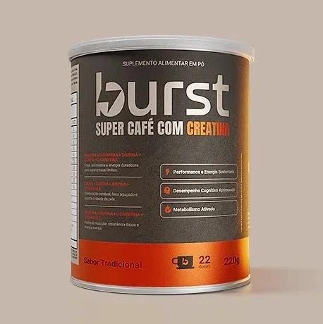 Super Café com Creatina Cappuccino, Burst