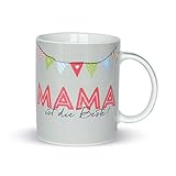Schöne Kaffeetasse aus Porzellan mit Spruch