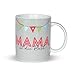 Produktbild H:)PPYlife 44912 Tasse mit Motivdruck: "Mama ist die Beste!", Porzellan, mehrfarbig, Geschenktasse