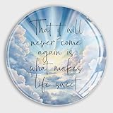 that It Will Never Come Again is What Makes Life Sweet Magnets Refrigerator Magnets for Whiteboard Mom Gifts Glass Round Magnets Decor for Office Whiteboard Cabinet Dishwasher Locker